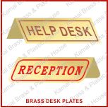 Brass Etching Desk Plates